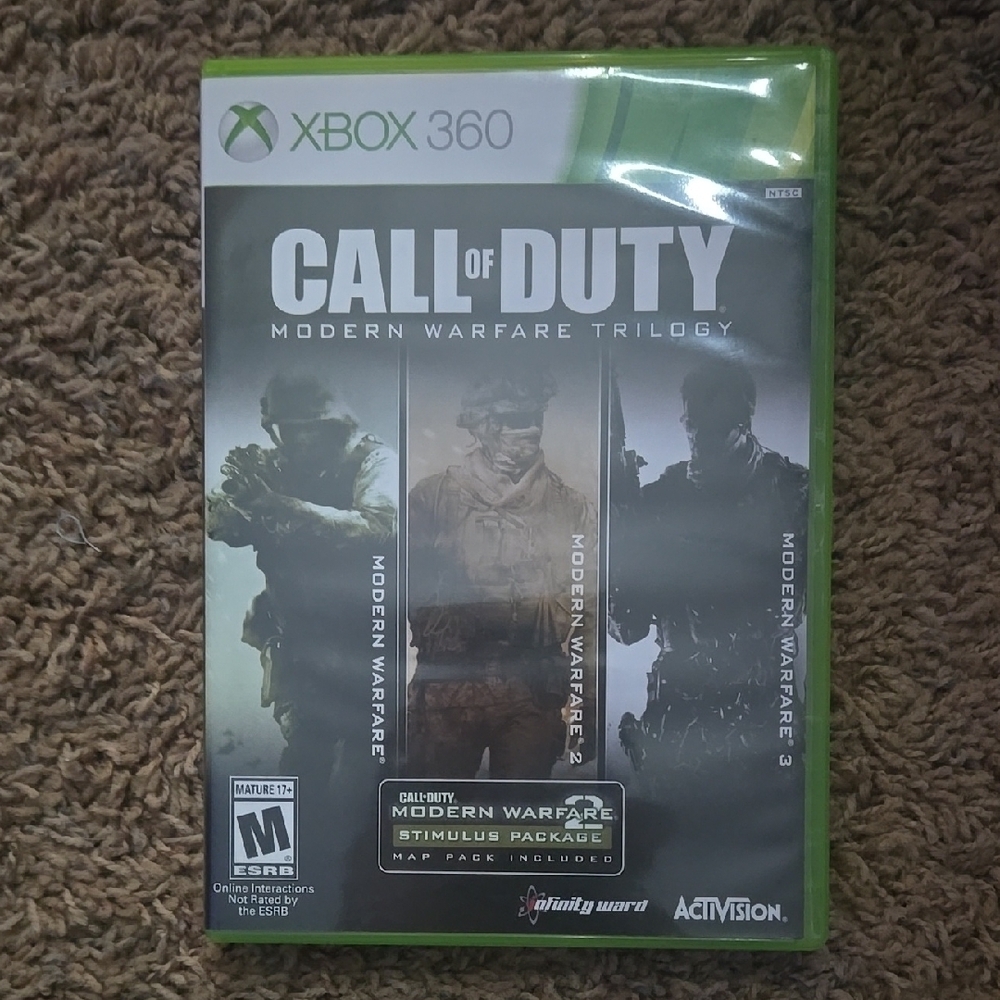 Call of Duty: Modern Warfare Trilogy for Xbox 360 - Green Case